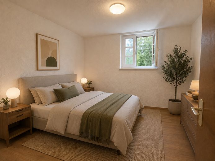 2-Zimmer Wohnung am Waldrand – Schlafzimmer - Beispiel