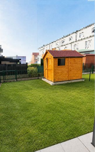 Bez prowizji: Nowoczesny środkowy dom szeregowy (rok budowy 2019) o powierzchni 163 m², z ogrodem, studiem i tarasem na dachu – Gartenhaus im Garten