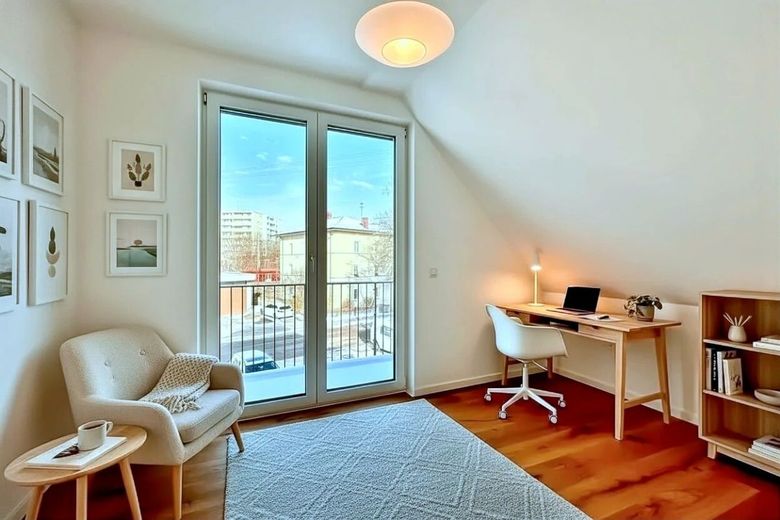 4 Zimmer Erstbezug mit Loftgefühl und großzügigem Wohnkomfort – Vorschlag Büro